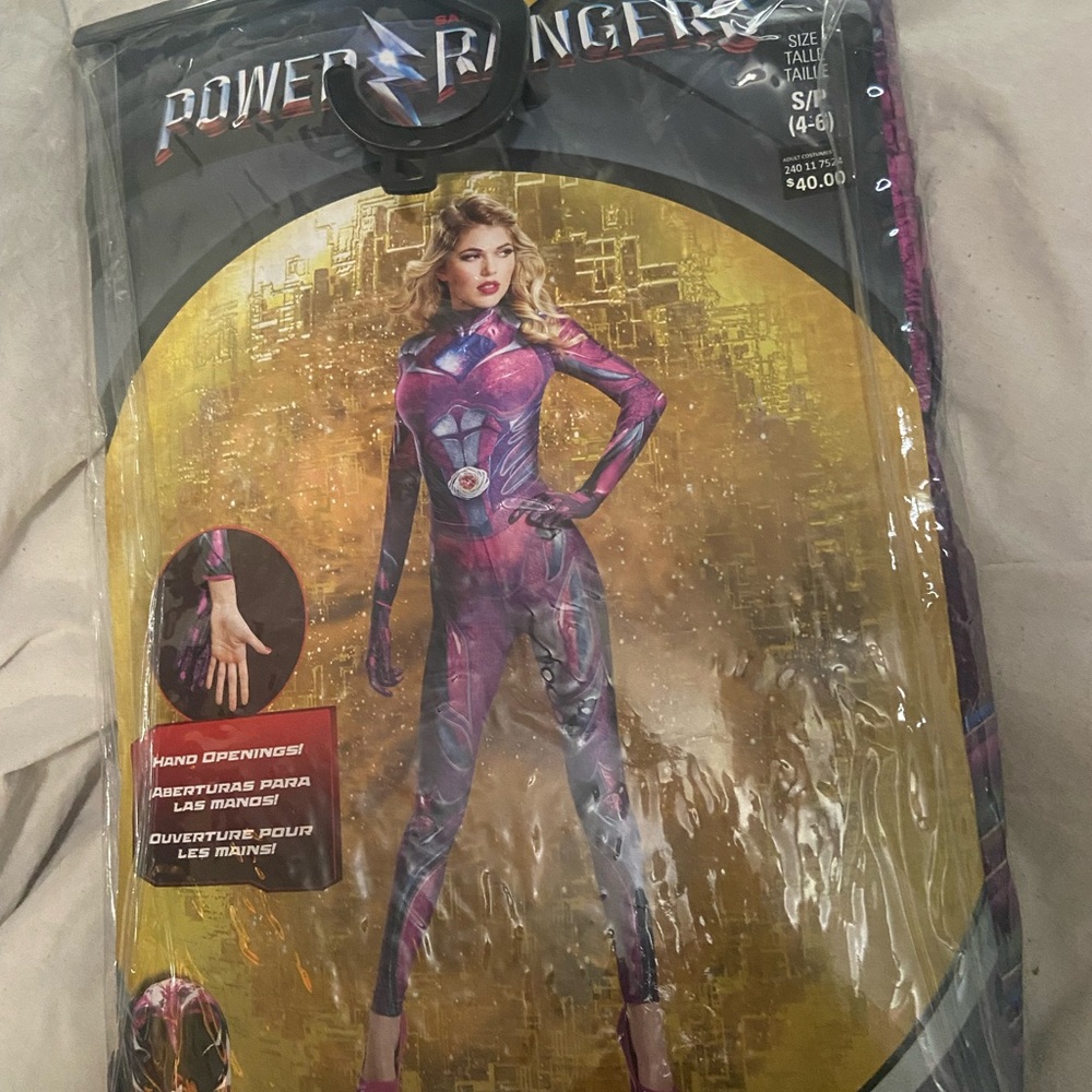 HALLOWEEN COSTUME- PINK POWER RANGER SIZE SMALL